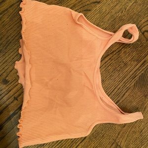 coral pink aeropostale tank top